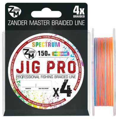 Леска плетеная ZanderMaster JIG PRO 0.20 150m multi